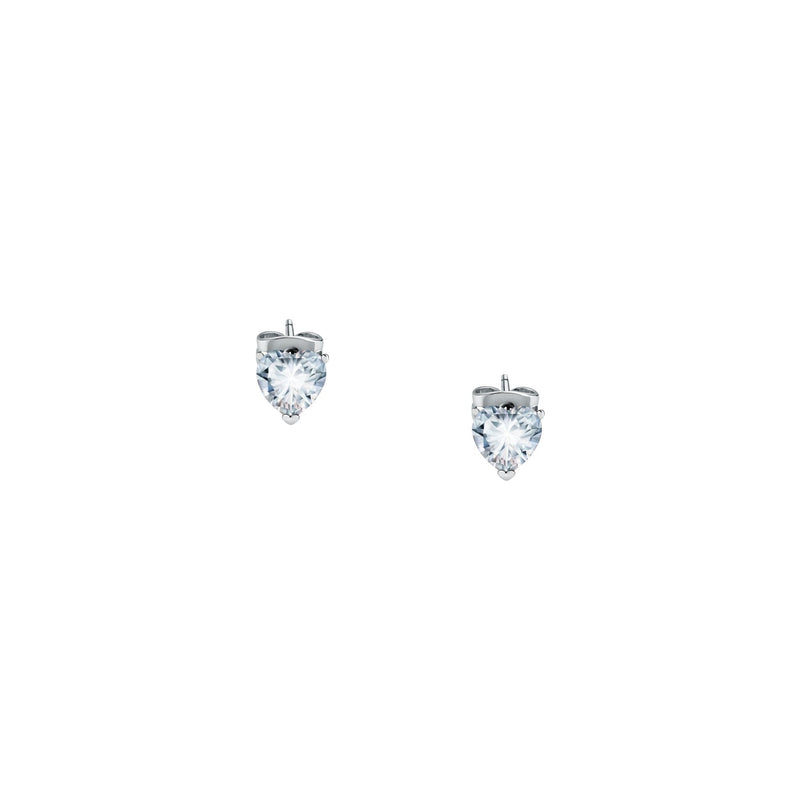 Chiara Ferragni Diamond Heart White Heart Earrings Chiara Ferragni 