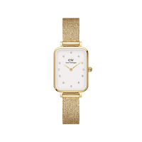 Daniel Wellington Quadro 20X26 Pressed Evergold Lumine Gold & White Watch Watches Daniel Wellington 