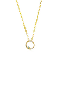 OPAL GLOW BLUE CREATED OPAL CIRCLE PENDANT GOLD Bevilles Jewellers 