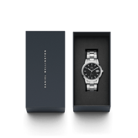 Daniel Wellington Iconic Link Automatic 40 Silver & Black Watch Watches Daniel Wellington 