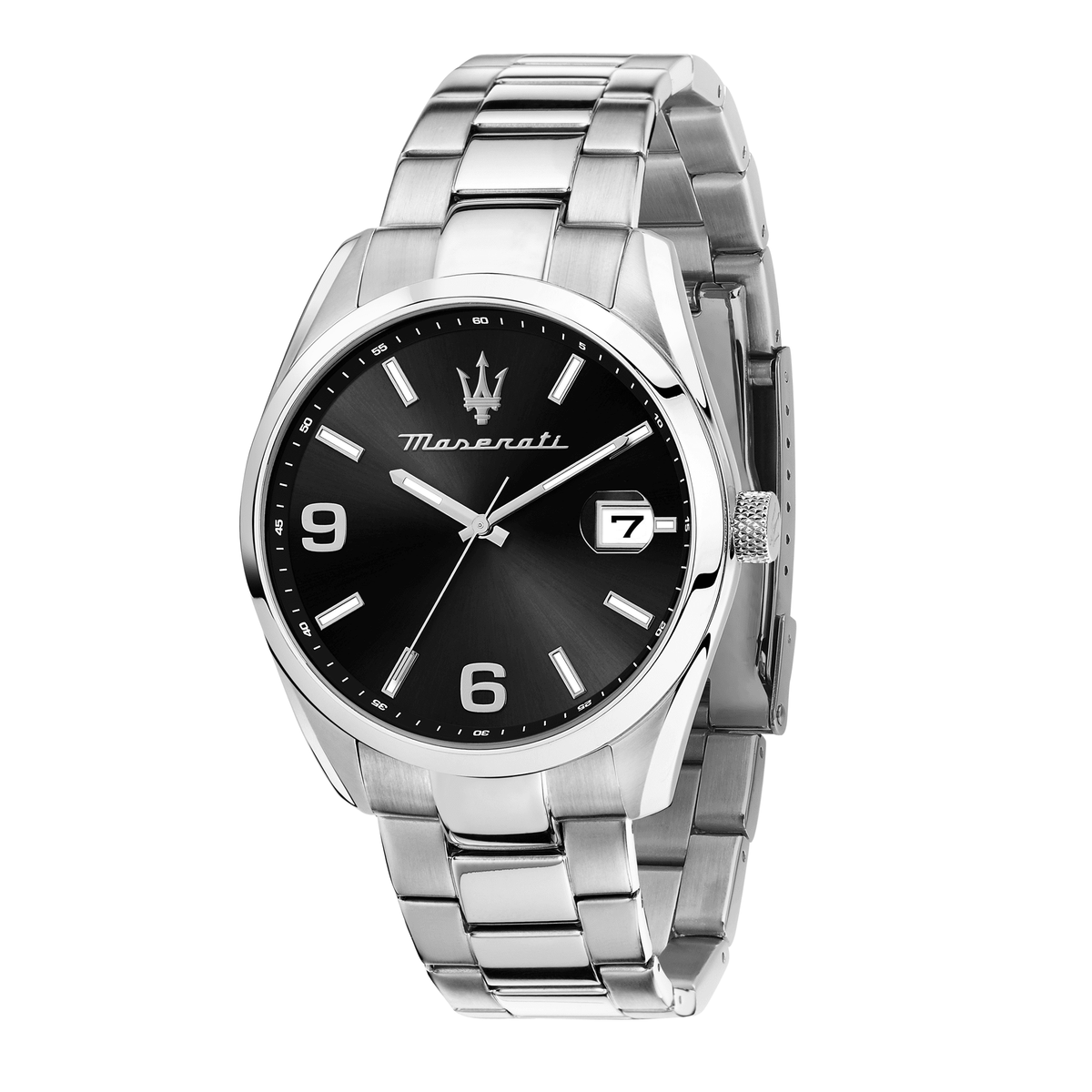 Maserati Attrazione 43mm Silver Stainless Steel Watch Watches Maserati 