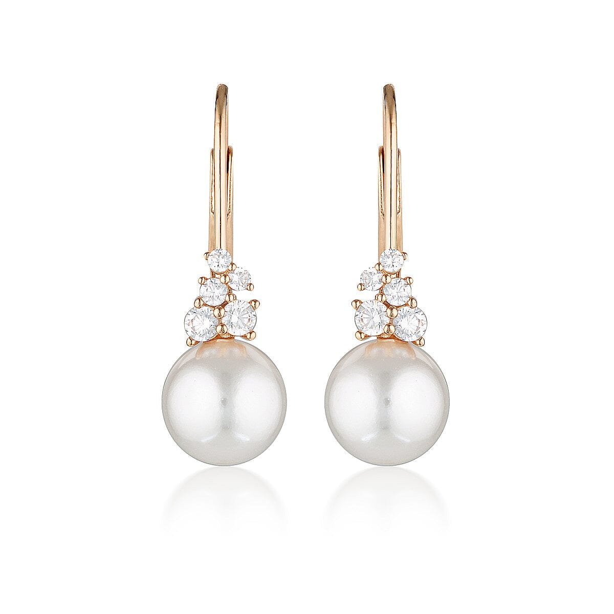 GEORGINI RED CARPET GOVENORS EARRINGS ROSE GOLD Bevilles Jewellers 