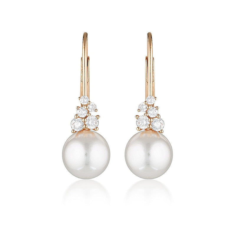 GEORGINI RED CARPET GOVENORS EARRINGS ROSE GOLD Bevilles Jewellers 
