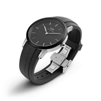 Daniel Wellington Iconic Motion 40 Silver & Black Watch Watches Daniel Wellington 