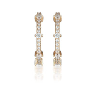 GEORGINI RED CARPET GALA EARRINGS ROSE GOLD Bevilles Jewellers 