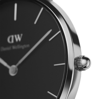 Daniel Wellington Petite 32 Ashfield Silver & Black Watch Watches Daniel Wellington 