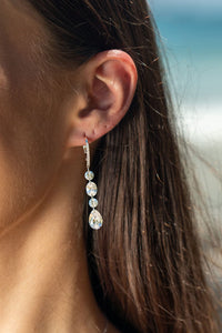 MIRAGE OLGA EARRINGS SILVER Bevilles Jewellers 