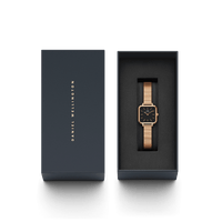 Daniel Wellington Quadro Studio 22x22 Rose Gold & Black Watch Watches Daniel Wellington 