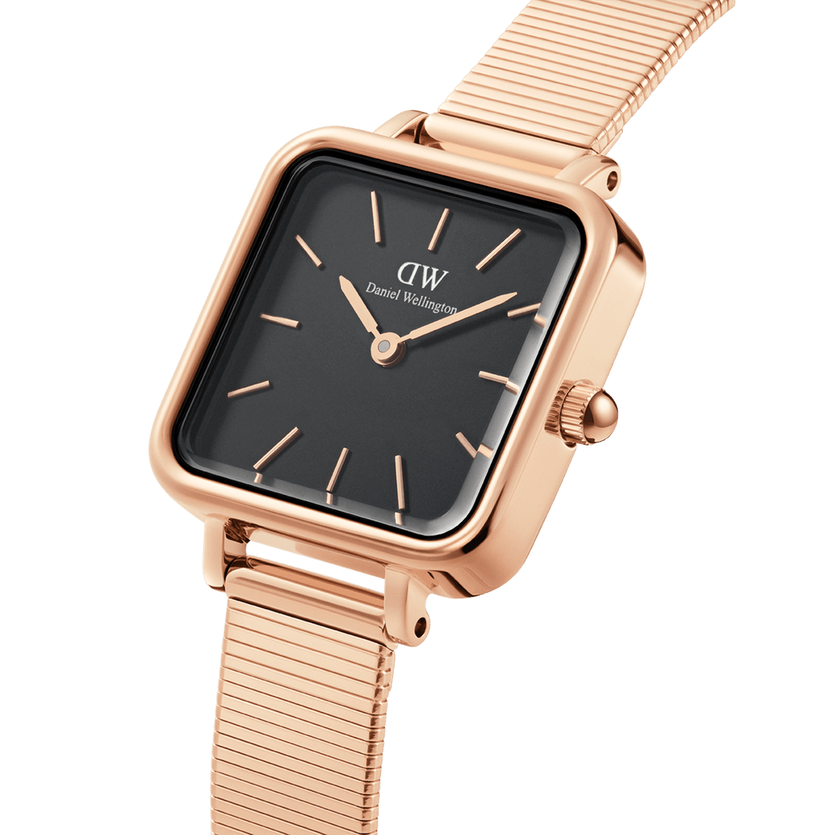 Daniel Wellington Quadro Studio 22x22 Rose Gold & Black Watch Watches Daniel Wellington 