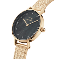 Daniel Wellington Petite 28 Lumine Gold Mother of Pearl Black Watch Watches Daniel Wellington 