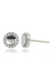 CHIC NOEL HIGH SHINE STUD EARRINGS SILVER Bevilles Jewellers 