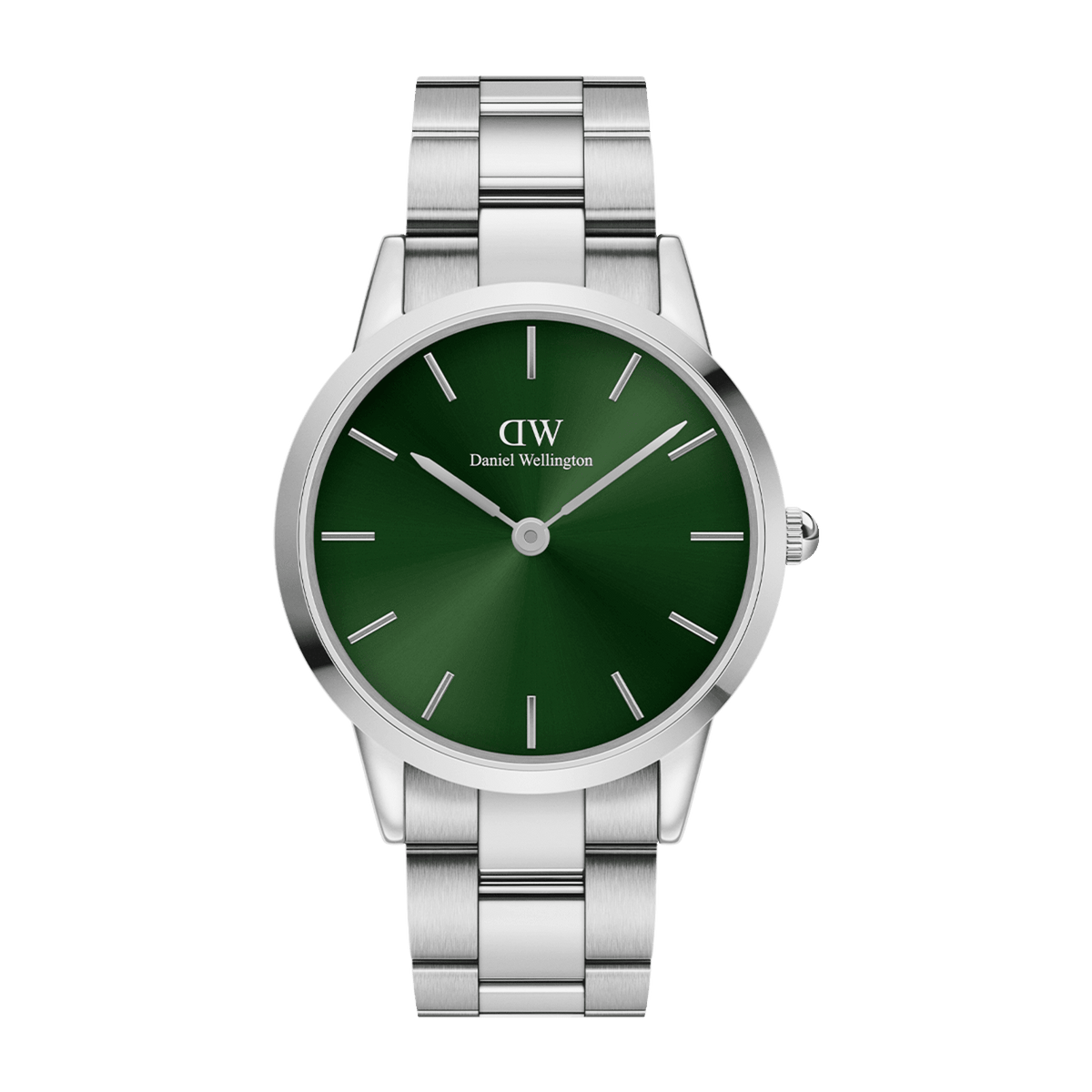 Daniel Wellington Iconic Link Emerald 40 Silver & Green Watch Watches Daniel Wellington 
