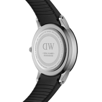 Daniel Wellington Iconic Motion 40 Silver & Black Watch Watches Daniel Wellington 