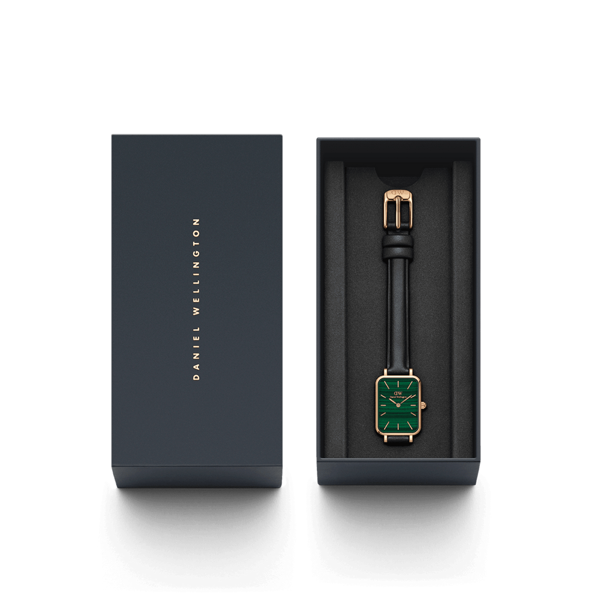 Daniel Wellington Quadro 20X26 Pressed Sheffield Rose Gold & Green Watch Watches Daniel Wellington 