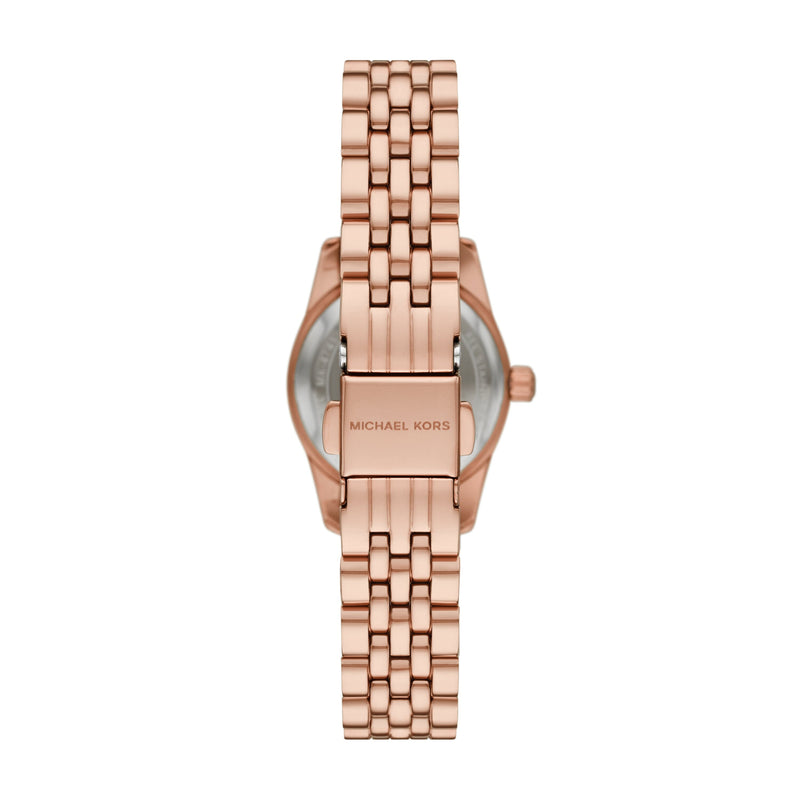 Michael Kors Lexington Three Hand Rose Gold Tone Stainless Steel Watch MK4739 Watches Michael Kors 