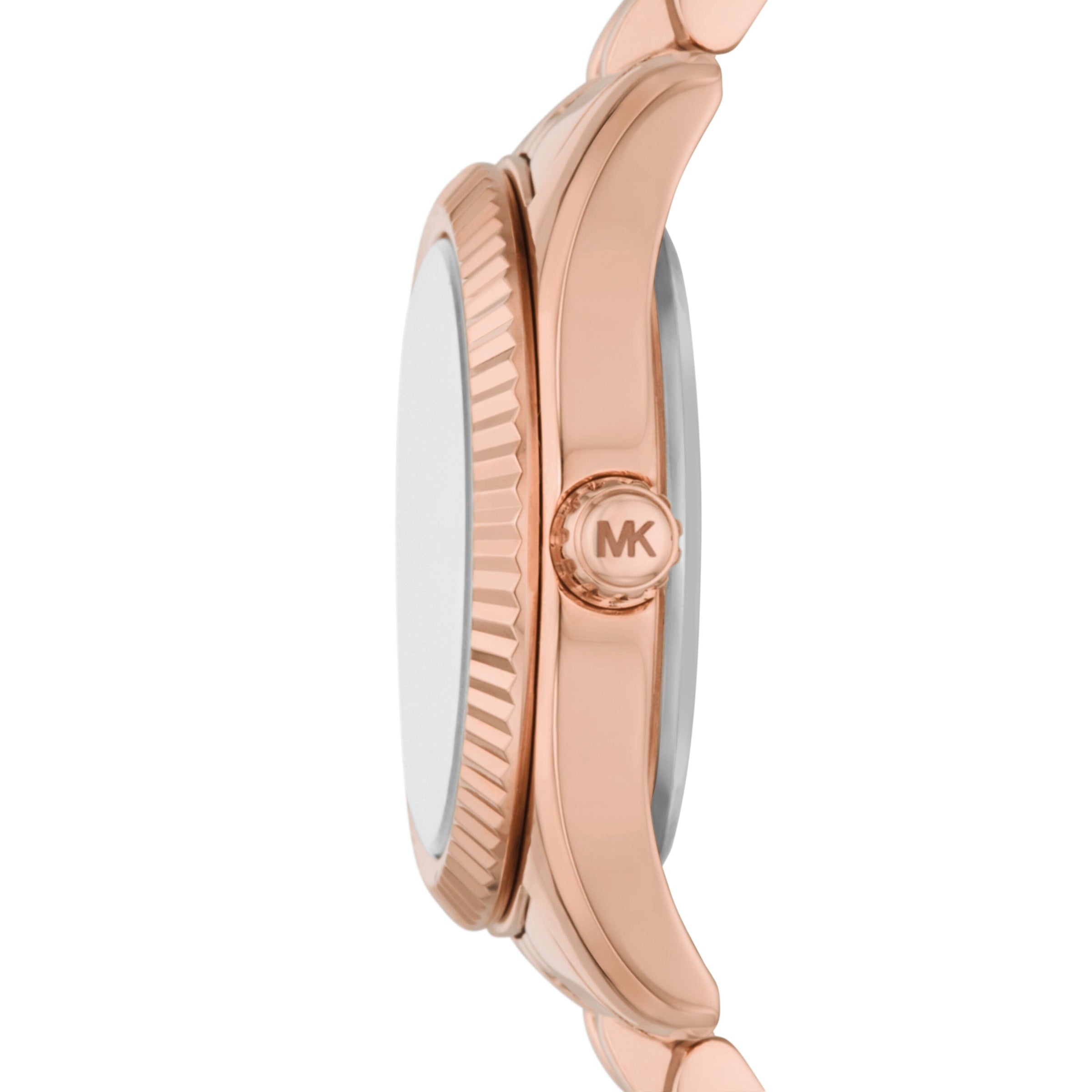 Michael Kors Lexington Three Hand Rose Gold Tone Stainless Steel Watch MK4739 Watches Michael Kors 