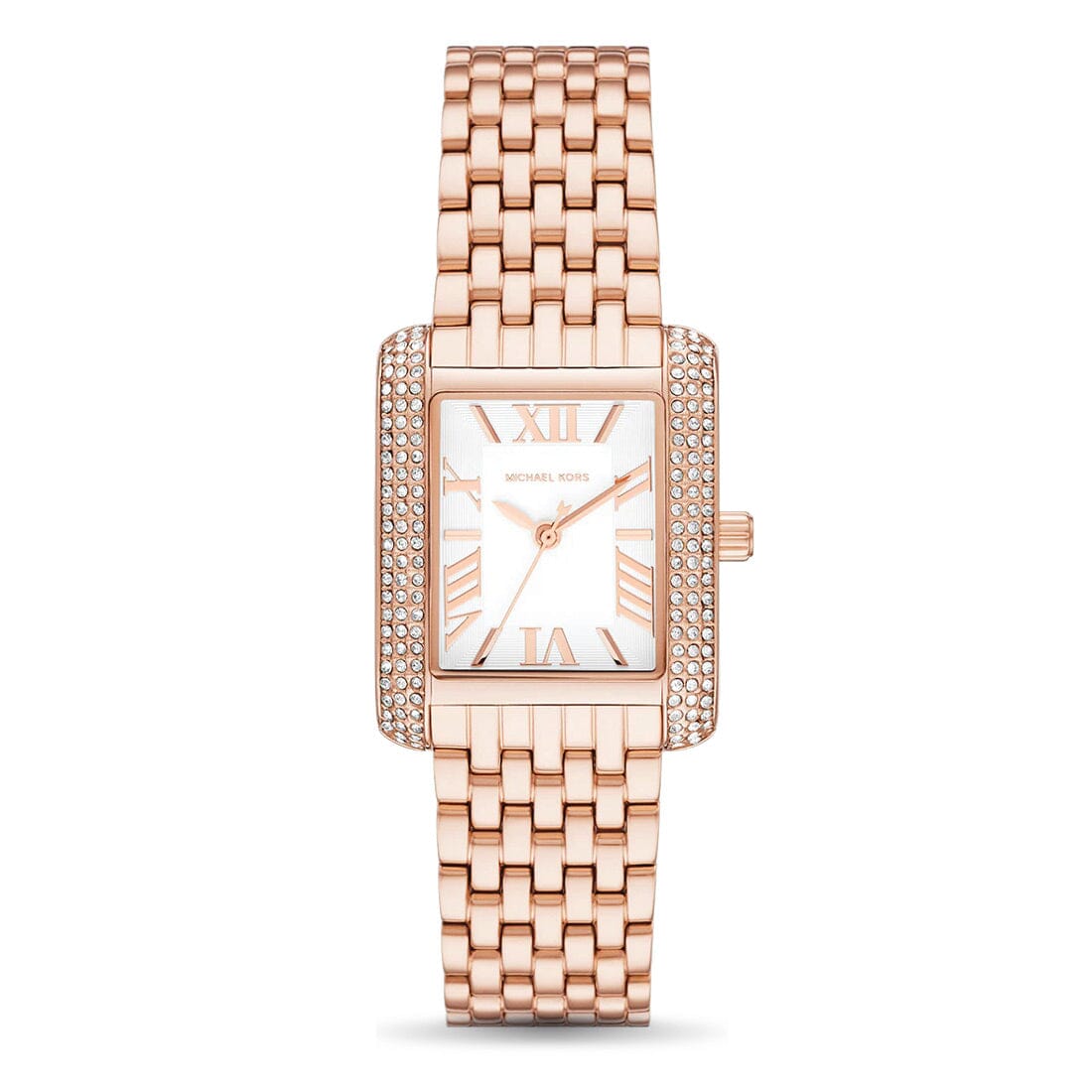 Michael Kors Emery Three Hand Rose Gold Tone Stainless Steel Watch MK4743 Watches Michael Kors 