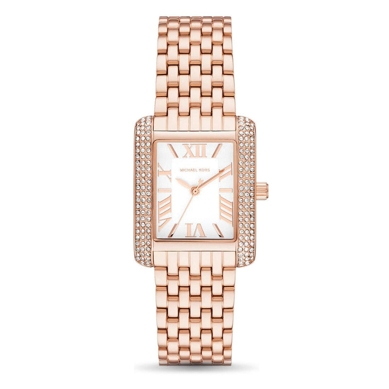 Michael Kors Emery Three Hand Rose Gold Tone Stainless Steel Watch MK4743 Watches Michael Kors 