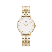 Daniel Wellington Petite 28 5-Link Gold & White Watch Watches Daniel Wellington 