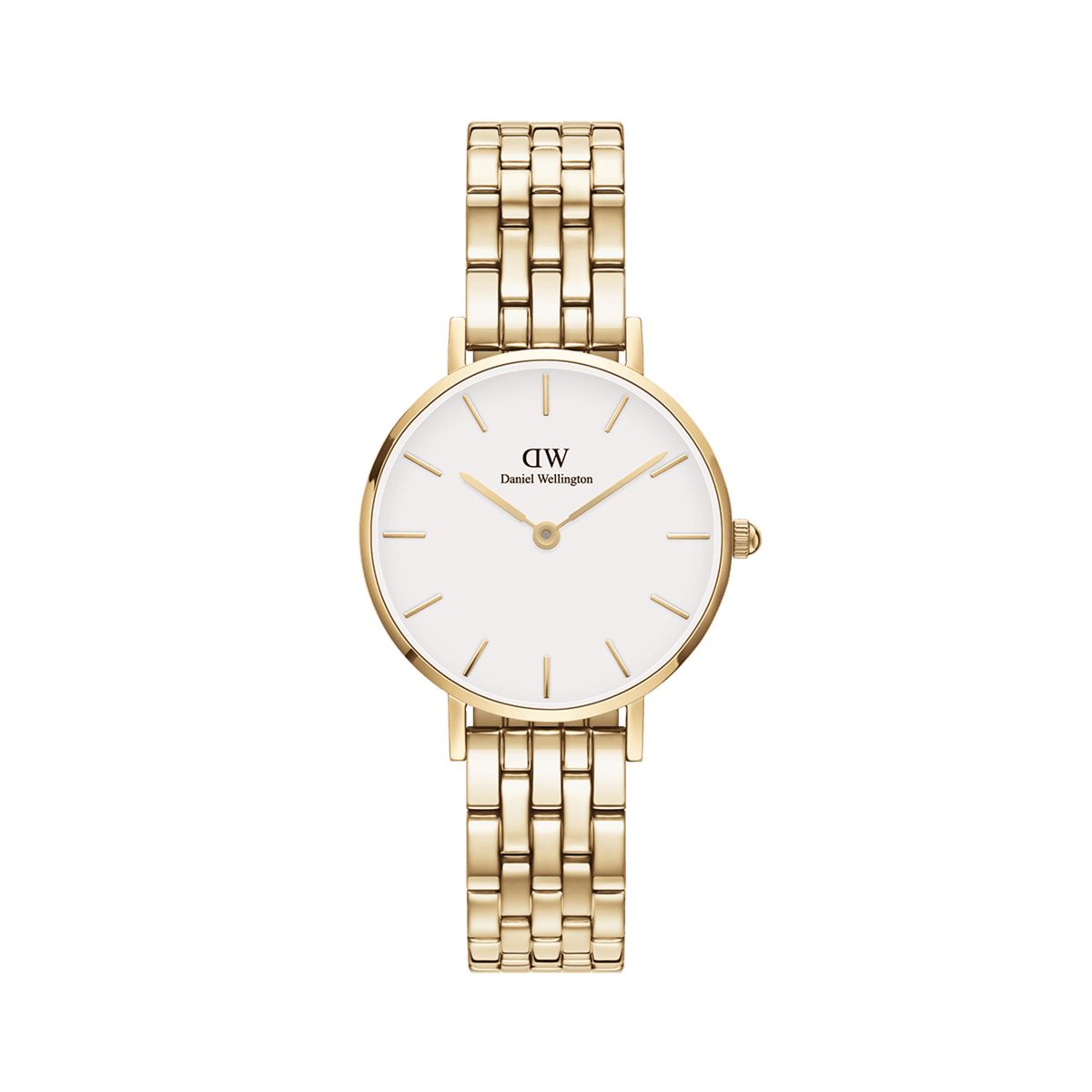 Daniel Wellington Petite 28 5-Link Gold & White Watch Watches Daniel Wellington 