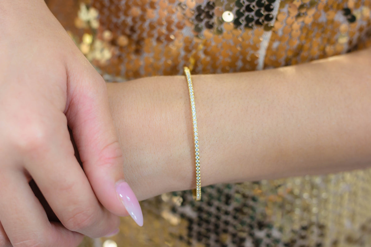 A CHRISTMAS JOURNEY BRILLIANT BANGLE GOLD Bangles Georgini 
