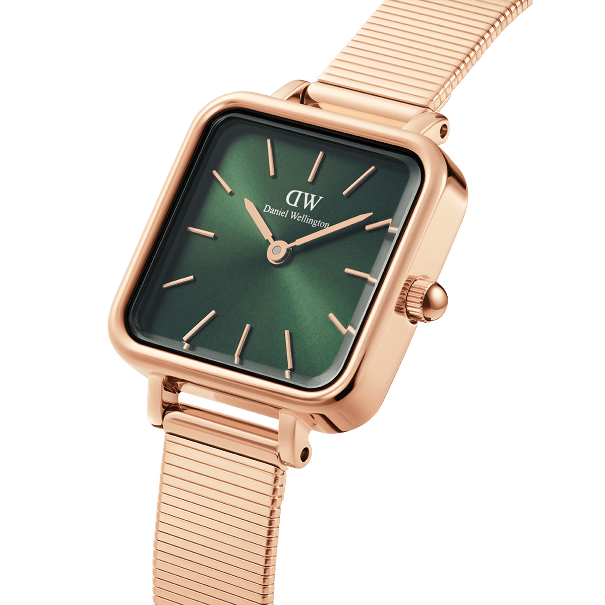 Daniel Wellington Quadro Studio 22x22 Rose Gold & Emerald Watch Watches Daniel Wellington 