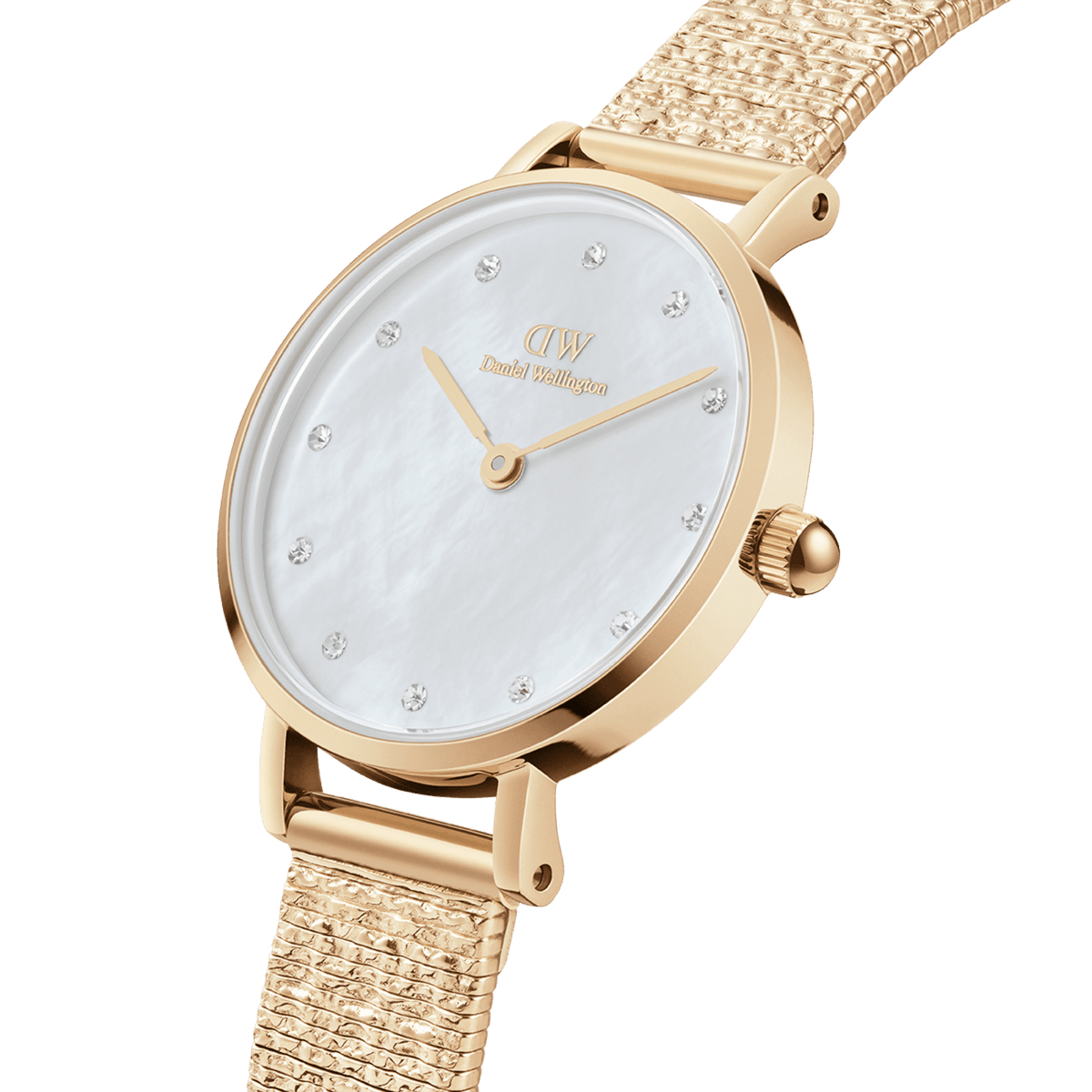 Daniel Wellington Petite 28 Lumine Gold Mother of Pearl White Watch Watches Daniel Wellington 