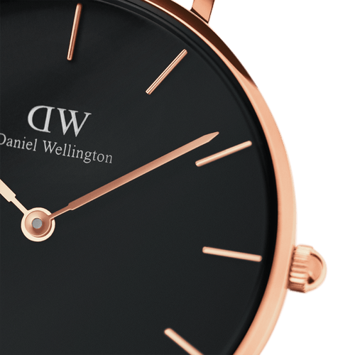 Daniel Wellington Petite 32 Melrose Rose Gold & Black Watch Watches Daniel Wellington 