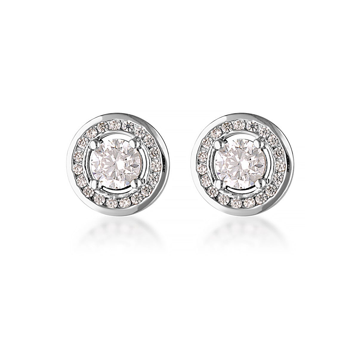 MILESTONE HALO EARRINGS IN SILVER Bevilles Jewellers 
