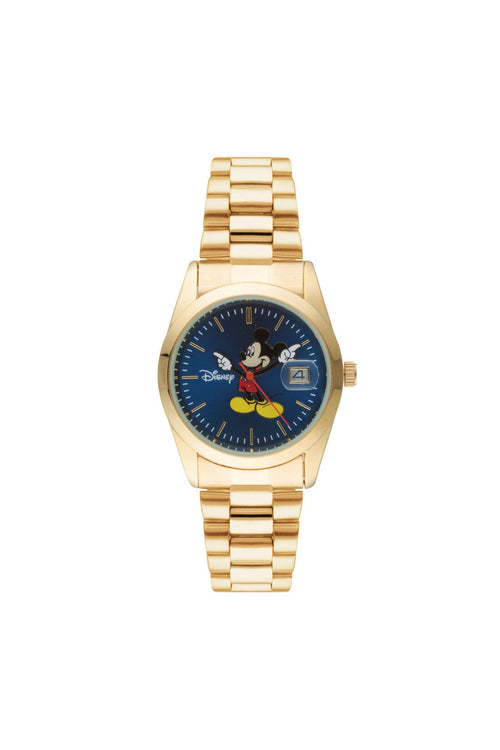 Disney Mickey Collector’s Edition 35mm Blue Dial Gold Watch Watches Disney 