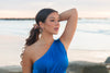 OCEANS WHITSUNDAYS FRESHWATER PEARL EARRINGS SAPPHIRE BLUE Bevilles Jewellers 