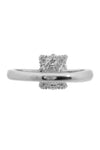 SYDNEY SOIRÉE ELAINE CUSHION CUT RING SILVER Bevilles Jewellers 