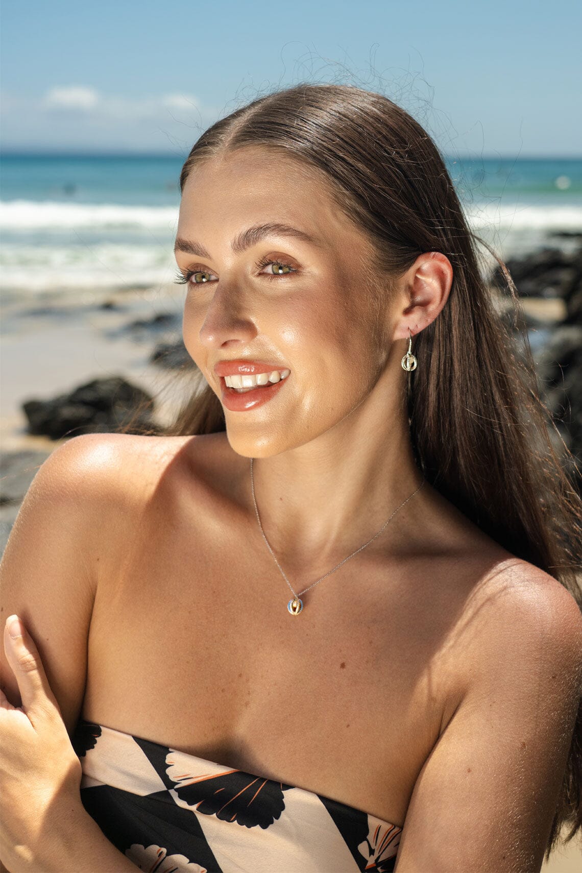 MAJESTY FRESHWATER PEARL PENDANT SILVER Bevilles Jewellers 