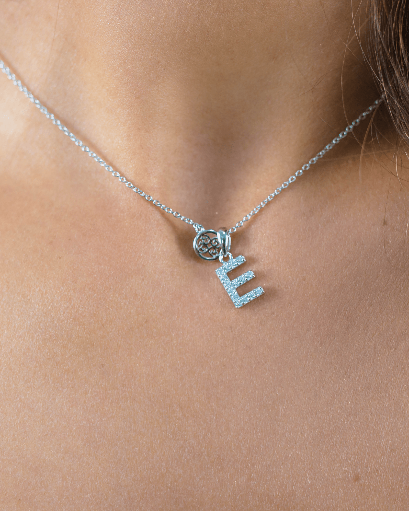 LUXURY LETTERS E INITIAL PENDANT SILVER Pendants Georgini 
