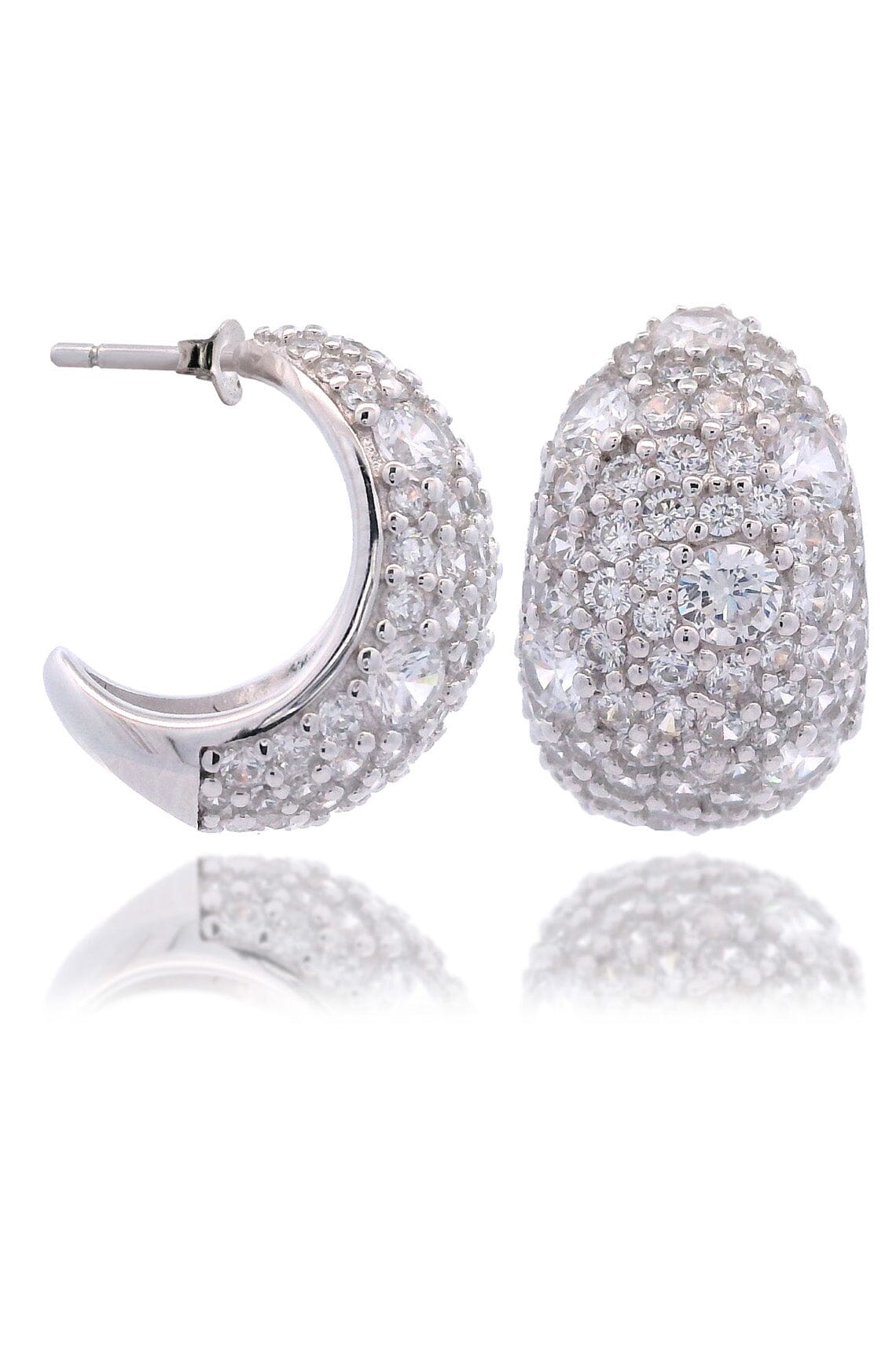 SYDNEY SOIRÉE DOUBLE BAY EARRINGS SILVER Bevilles Jewellers 