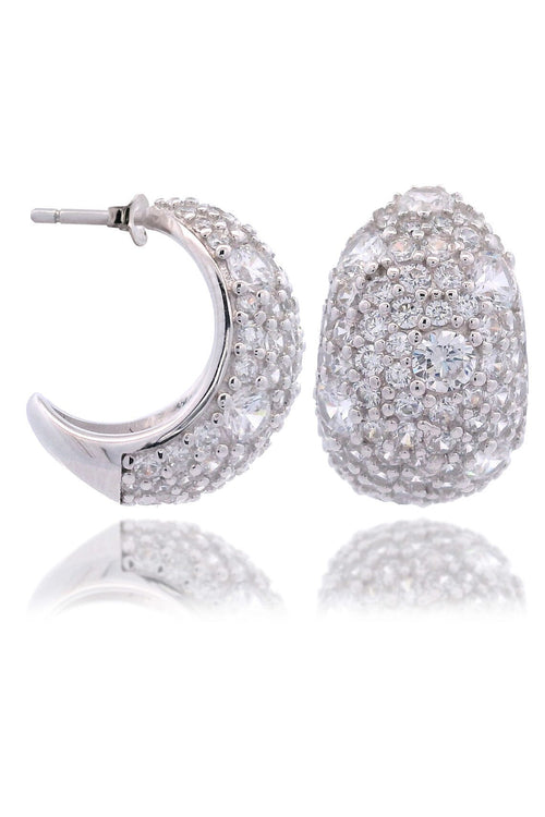 SYDNEY SOIRÉE DOUBLE BAY EARRINGS SILVER Bevilles Jewellers 