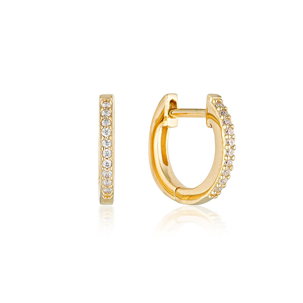 NOEL NIGHTS SHINE HOOP EARRINGS GOLD Bevilles Jewellers 