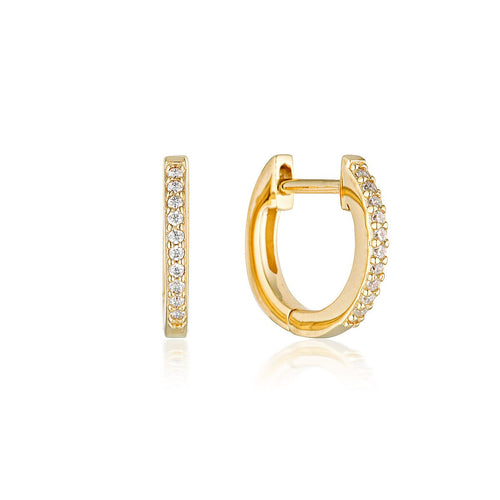 NOEL NIGHTS SHINE HOOP EARRINGS GOLD Bevilles Jewellers 
