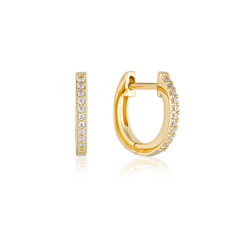 NOEL NIGHTS SHINE HOOP EARRINGS GOLD Bevilles Jewellers 