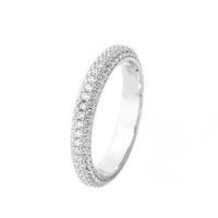 GODDESS PAVE RING SILVER - 8 Bevilles Jewellers 