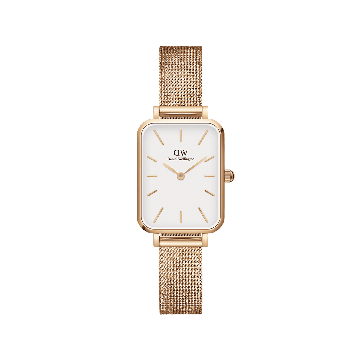 Daniel Wellington Quadro 20X26 Pressed Melrose Rose Gold & White Watch Watches Daniel Wellington 