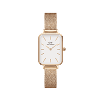 Daniel Wellington Quadro 20X26 Pressed Melrose Rose Gold & White Watch Watches Daniel Wellington 