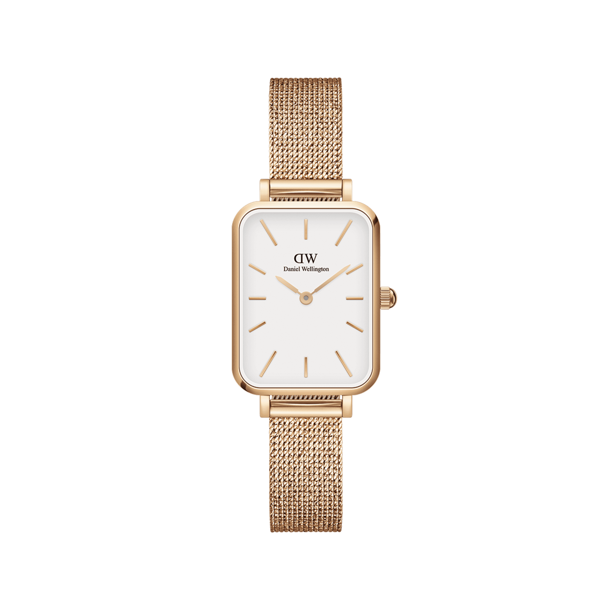 Daniel Wellington Quadro 20X26 Pressed Melrose Rose Gold & White Watch Watches Daniel Wellington 