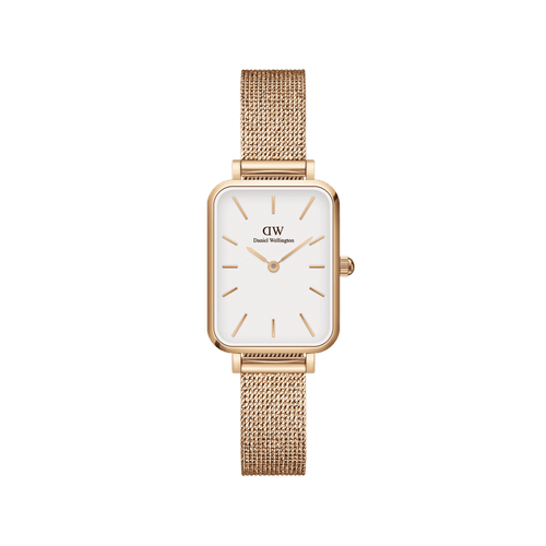 Daniel Wellington Quadro 20X26 Pressed Melrose Rose Gold & White Watch Watches Daniel Wellington 