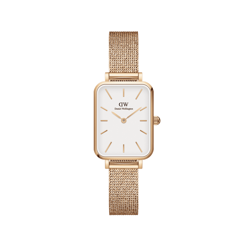 Daniel Wellington Quadro 20X26 Pressed Melrose Rose Gold & White Watch Watches Daniel Wellington 