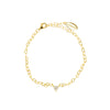 SWEETHEART HEART CHAIN BRACELET GOLD Bracelets Georgini 