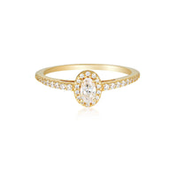 GEORGINI AURORA GLOW RING GOLD Bevilles Jewellers 
