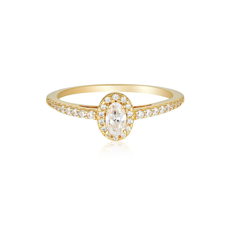 GEORGINI AURORA GLOW RING GOLD Bevilles Jewellers 