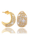 SYDNEY SOIRÉE DOUBLE BAY EARRINGS GOLD Bevilles Jewellers 