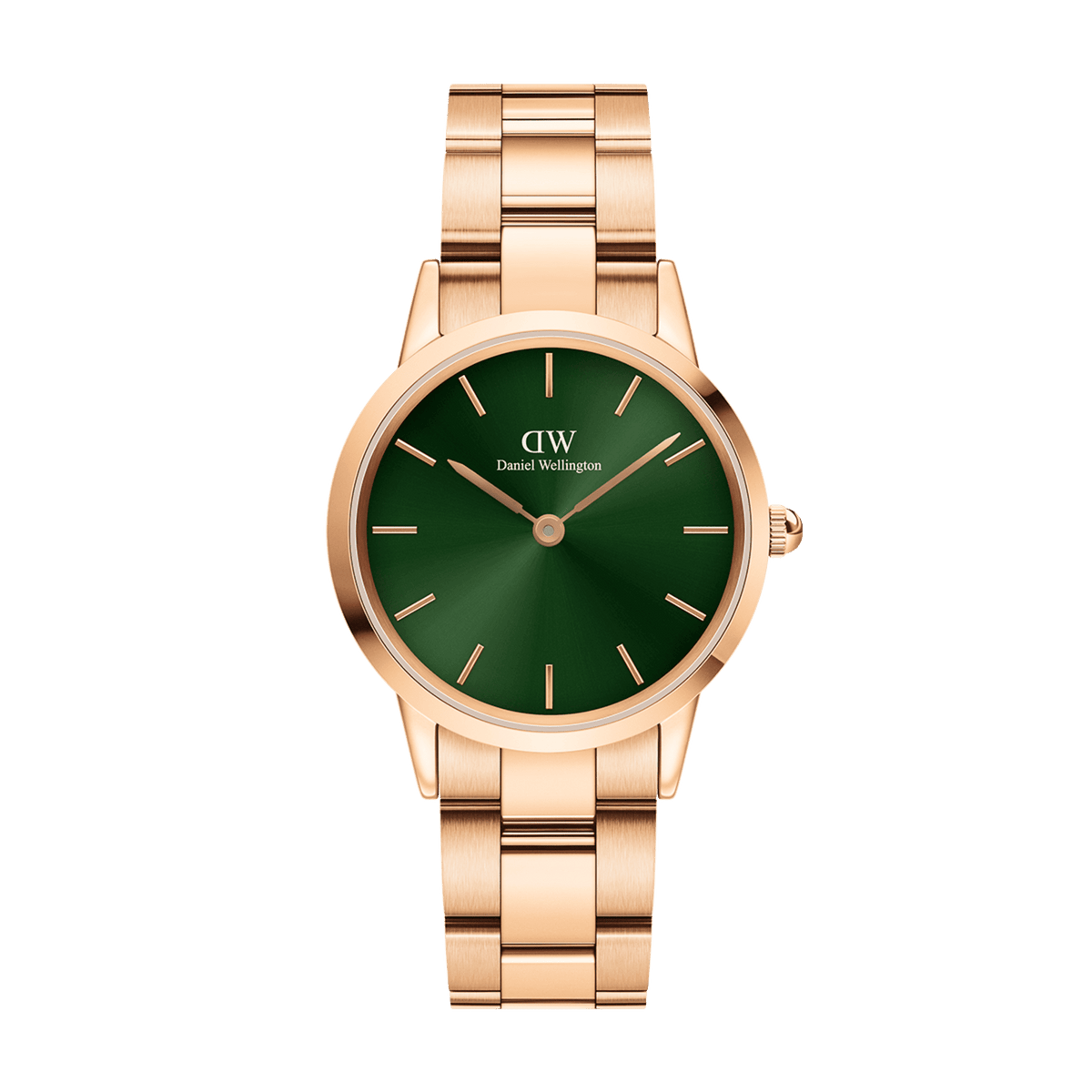Daniel Wellington Iconic Link Emerald 36 Rose Gold & Green Watch Watches Daniel Wellington 